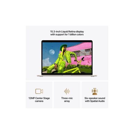 Ноутбук Apple MacBook Air 15 M5 A3448 Starlight (MDVF4UA/A)