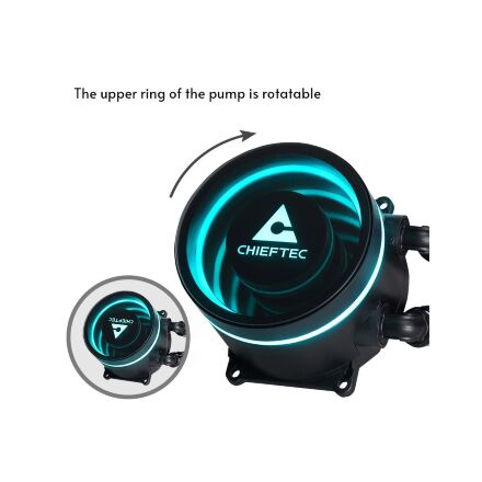 Система жидкостного охлаждения Chieftec Iceberg 360 DARK (CLC-360-BLK)