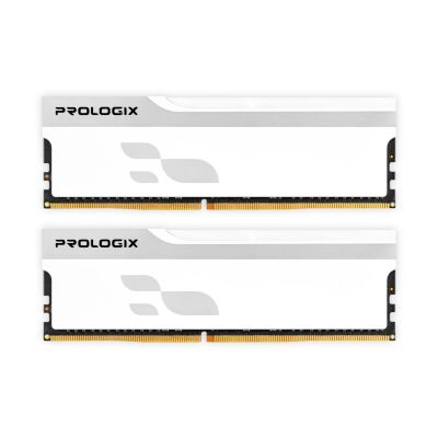 Модуль памяти для компьютера DDR5 32GB (2x16GB) 6000 MHz Onyx White Prologix (PRO32GB6000YW5K)