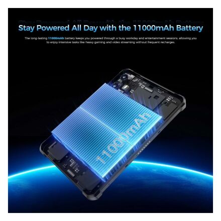 Планшет OUKITEL RT3 plus 8" 4/128GB NFC LTE Black (6941749808516)