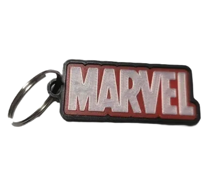 Брелок Marvel Logo Keychain Логотип ABS пластик 5 см.