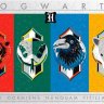 Пазл Гарри Поттер Факультеты Хогвартса Harry Potter Hogwarts House Crests Puzzle (500 деталей)