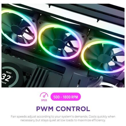 Кулер для корпуса NZXT F120RGB Duo - 120mm Dual- (RF-D12SF-B1)