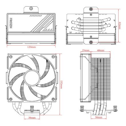 Кулер для процессора ID-Cooling FROZN A410 Black