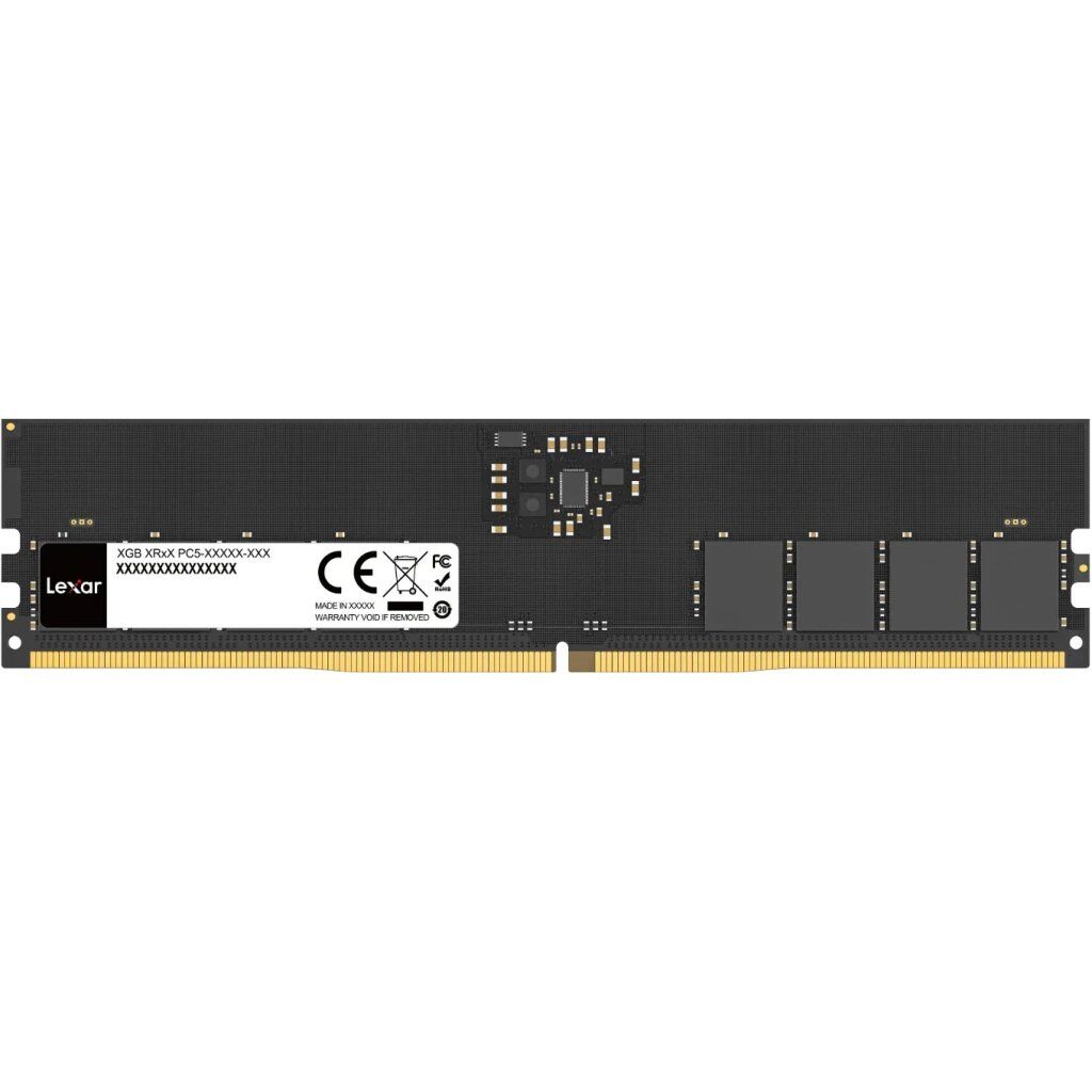Модуль памяти для компьютера DDR5 16GB 5600 MHz Black Lexar (LD5U16G56C46ST-BGS)