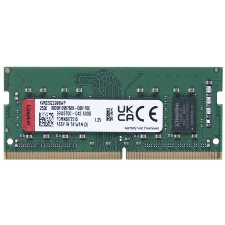 Модуль памяти для ноутбука SoDIMM DDR4 8GB 3200 MHz Kingston (KVR32S22S8/8WP)