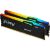 Модуль памяти для компьютера DDR5 32GB (2x16GB) 6000 MHz Beast RGB Kingston Fury (ex.HyperX) (KF560C30BBAK2-32)